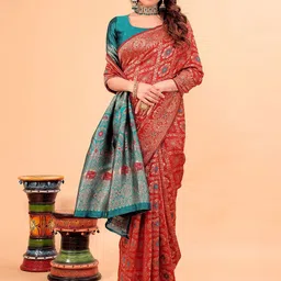 KALINI Woven Design Zari Kanjeevaram Saree image 2
