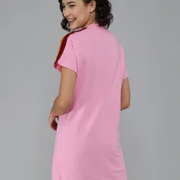 Christy World Women Pack Of 2 Graphic Printed Round Neck Long T-shirt image 4