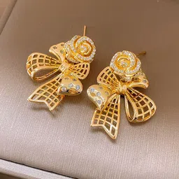 Just Lil Things Stone Studded Contemporary Studs Earrings-image-25