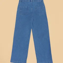 Pantaloons Junior Girls Flared Slash Knee Jeans image 3