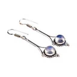 AAR Jewels Rhodium-Plated Brass Tourmaline Drop Earrings-image-13