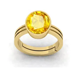 RRVGEM Yellow Sapphire Pukhraj Ring-picture-20