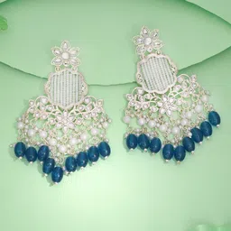 Anouk Diamond Shaped Jhumkas Earrings-picture-40
