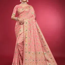 SAADHVI Woven Design Zari Pure Silk Saree-picture-15
