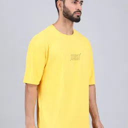 WILD ELEPHANT Men Graphic Printed Round Neck Oversized T-shirt image 4