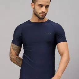 VECTOR X Men Solid Round Neck T-Shirt image 1