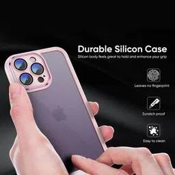 QRIOH Solid Printed iPhone 15 Pro Max Back Case Mobile Accessories image 2