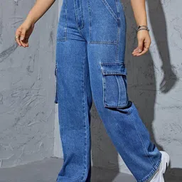 Stylecast X Kotty Women Jean Straight Fit High-Rise Stretchable Jeans image 2