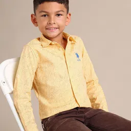 U.S. Polo Assn. Kids Boys Classic Opaque Printed Casual Shirt-picture-36
