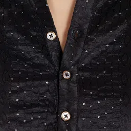 DIVISIVE Men Thread Work Jacquard Kurta image 2