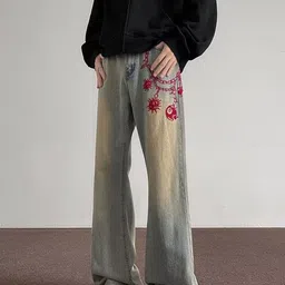 StyleCast Men Light Fade Mid-Rise Baggy Jeans image 3