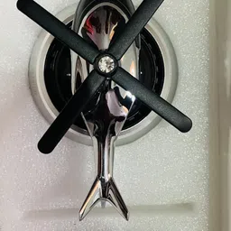 motor wheel restyling Car Silver Solar Helicopter Perfume Rotating Dashboard Air Freshener Air Purifier image 5