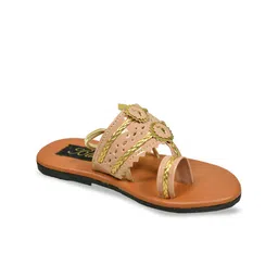 Bling footwears Girls Ethnic Open Toe Flats image 2