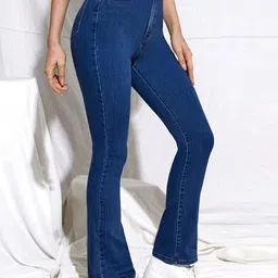 Next One Women Smart Bootcut High-Rise Stretchable Jeans image 3