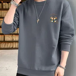 StyleCast x Revolte Men Graphic Printed Round Neck Full Sleeve Pullover Sweatshirt image 2