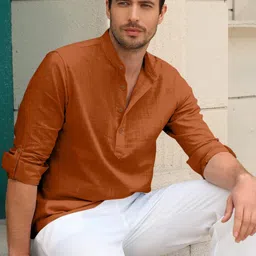 ZELINCO Men Thread Work Kurta-picture-27