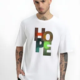 Streetsutra Typography Printed Drop-Shoulder Sleeves Cotton Oversized T-shirt-picture-21