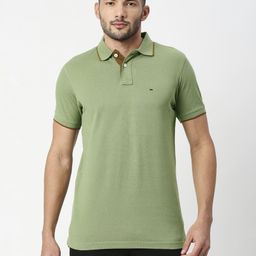 Basics Men Polo Collar Pockets Slim Fit T-shirt-picture-14