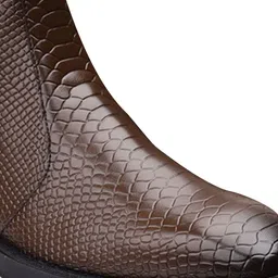 Bxxy Men Textured 2 Inch Heel Height Increasing Chelsea Boots image 2