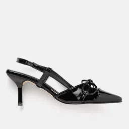 AXIUM Slim Heeled Pumps with Bows image 3