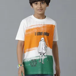 UNDER FOURTEEN ONLY Boys Typography Printed Round Neck Cotton T-shirt-picture-35