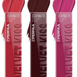 PERPAA Velvet Kiss Set Of 3 Waterproof Matte Lipstick- 3.5 ml Each- Shade- 01- 02- 08-picture-48