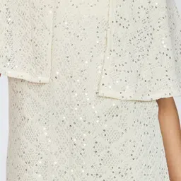 Peppermint Cape Sleeve A-Line Dress image 2