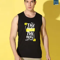 WOOSTRO Men Pack Of 2 Typography Printed Scoop Neck Cotton Slim Fit T-shirts-picture-34