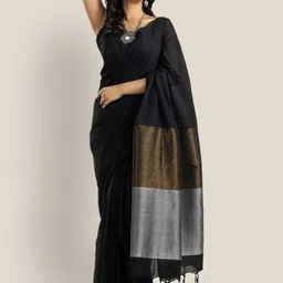 Monamaar Woven Design Pure Cotton Khadi Saree image 3