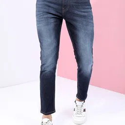 HIGHLANDER Men Tapered Fit Light Fade Stretchable Jeans-image-4