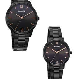 Sonata Unisex Solid Round Foldover Regular Analogue Watch - 7718287071NM01-picture-17