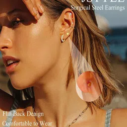 VAMA Geometric Studs Earrings image 2