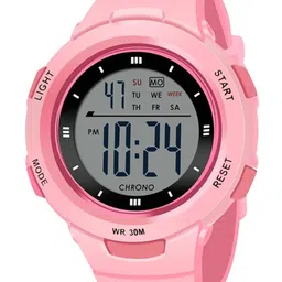 ON TIME OCTUS Girls Patterned Dial & Bracelet Style Straps Digital Watch KD-201 PNK image 3
