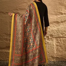 InWeave Women Kurta with Palazzos & With Dupatta image 2