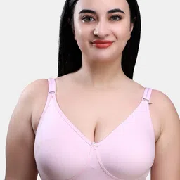 SKDREAMS Pack of 3 Full Coverage Non Padded Wirefree T-Shirt Bra image 2