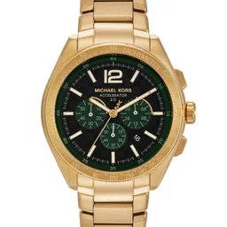 Michael Kors Men Accelerator 2.0 Bracelet Style Chronograph Analogue Watch MK9177I-Gold-image-40