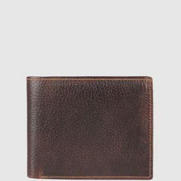 IN.HIDE Men Textured Leather Two Fold Wallet 6 Card Slots With Coin Pocket-picture-39