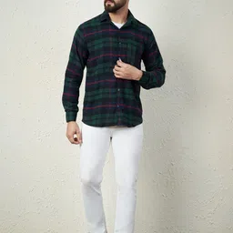 Bigreams Men Comfort Opaque Checked Casual Shirt image 1