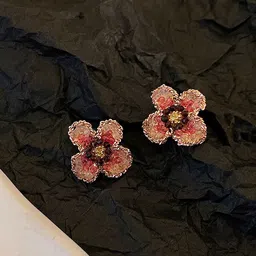 Krelin Gold-Plated Artificial Beaded Floral Shaped Studs-picture-38