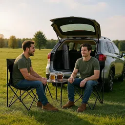 kripara sales Ultralight Portable Folding Chair with Backrest Perfect for Outdoor Activities Foldable Carbon Steel Inversion Chair image 5