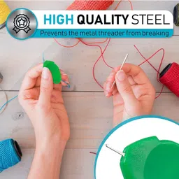 khusha creations 10 Pcs Needle Threader Set for Hand Sewing, Embroidery & Machine Needles image 5