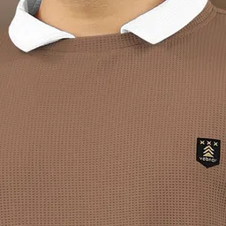 VeBNoR Self Design Polo Collar T-Shirt image 4