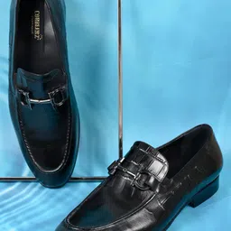 Cobblerz Men Printed Leather Loafers-picture-25