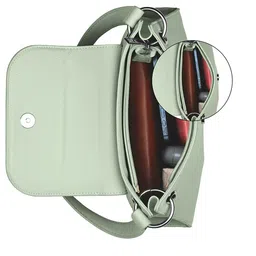 United Colors of Benetton Oversized Bucket Shoulder Bag with Fringed image 2