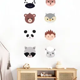 My Kids Wall 8 Pieces Black & Brown UV Printed Wall Sticker image 1