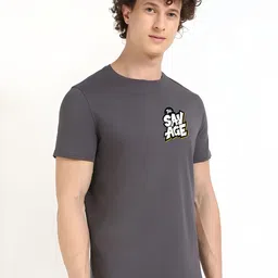SZN Men Typography Printed T-shirt image 5