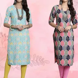 Ethnic basket Women Multicoloured Kurtas-picture-17
