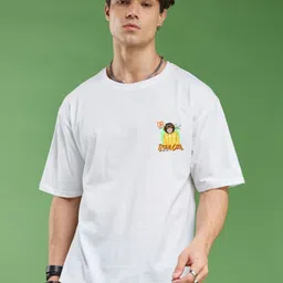 SMARTEES Men Graphic Printed Round Neck Cotton Oversized T-shirt-picture-34