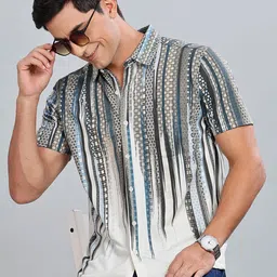 BULLMER Men Standard Opaque Printed Casual Shirt-image-84