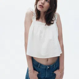 H&M Cotton Seersucker Top-picture-22